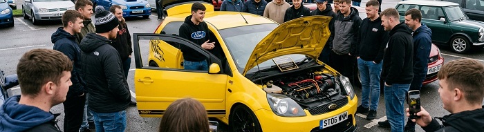 Modified cars at a UK car show — Modified Nationals