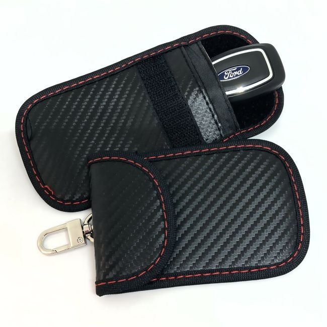 Faraday key pouch signal blocker